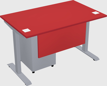 Single motor electric desk