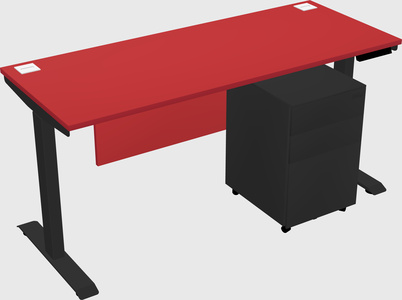 Single motor electric desk