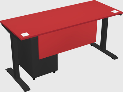 Single motor electric desk