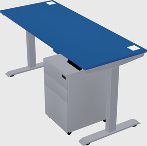 Single motor electric desk