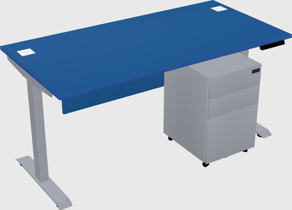 Single motor electric desk