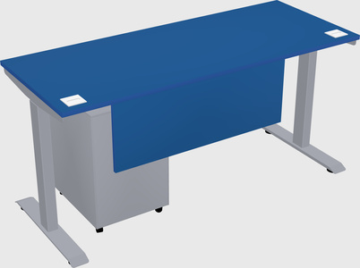 Single motor electric desk