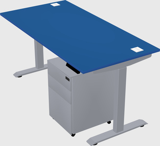 Single motor electric desk