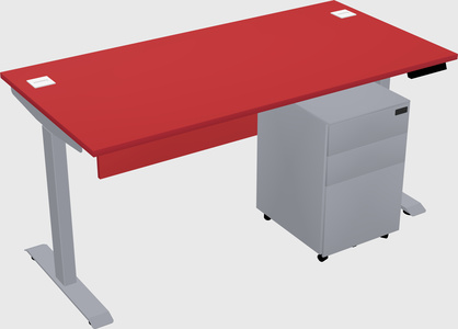Single motor electric desk