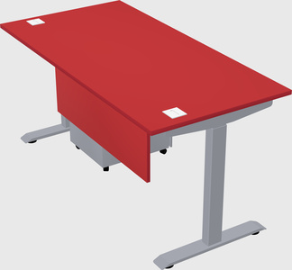 Single motor electric desk