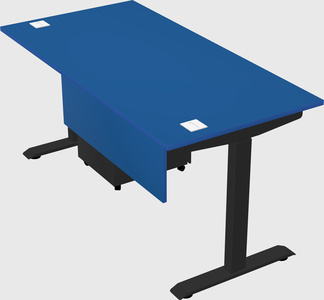 Single motor electric desk