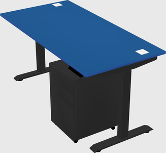 Single motor electric desk