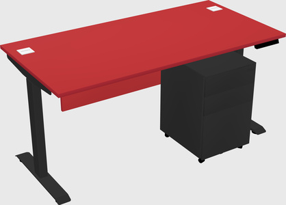 Single motor electric desk