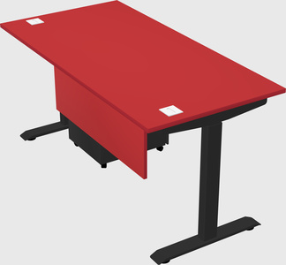 Single motor electric desk