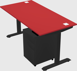 Single motor electric desk