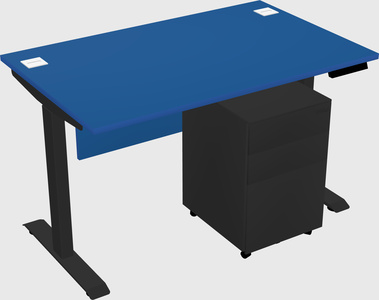 Single motor electric desk