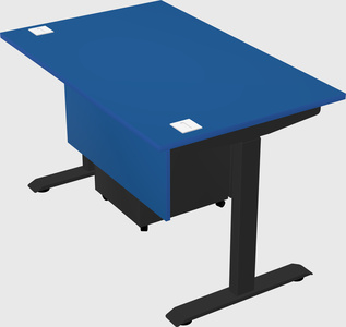 Single motor electric desk