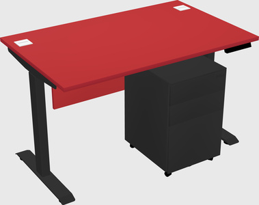 Single motor electric desk