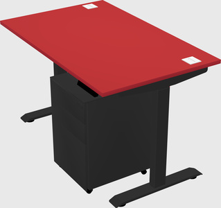 Single motor electric desk