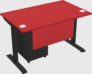 Single motor electric desk