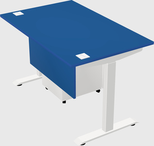 Single motor electric desk
