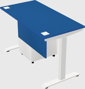 Single motor electric desk