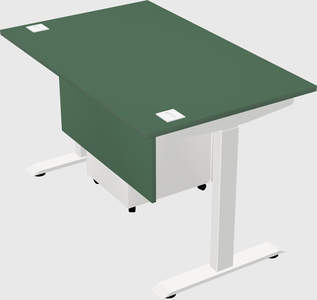 Single motor electric desk