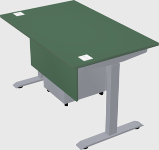 Single motor electric desk