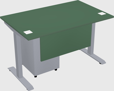 Single motor electric desk