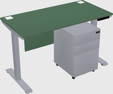Single motor electric desk