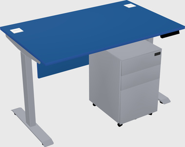 Single motor electric desk