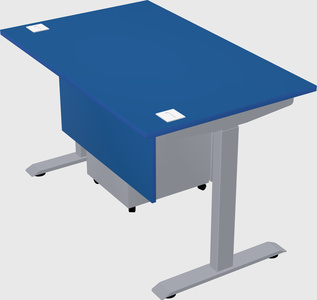 Single motor electric desk