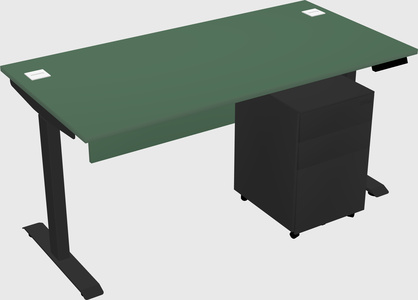 Single motor electric desk
