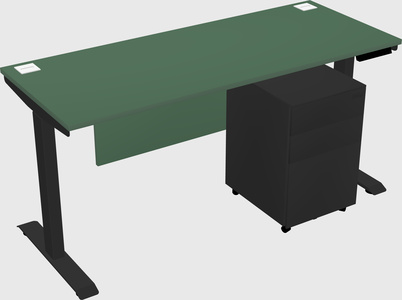 Single motor electric desk