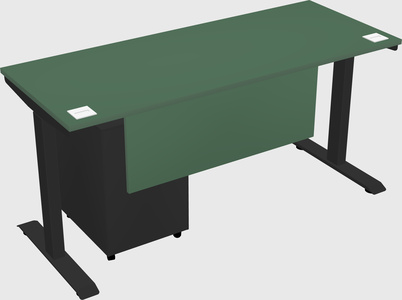 Single motor electric desk