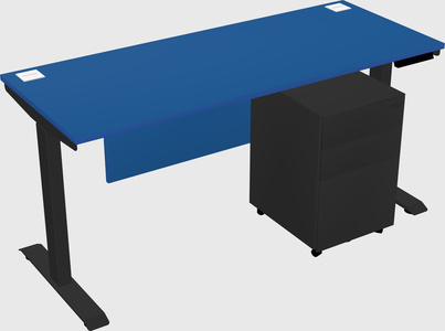 Single motor electric desk