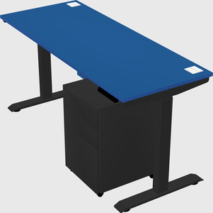Single motor electric desk