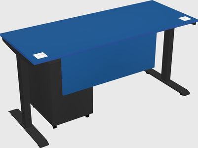Single motor electric desk