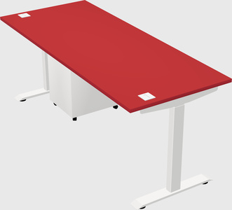 Single motor electric desk