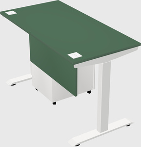 Single motor electric desk