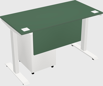 Single motor electric desk