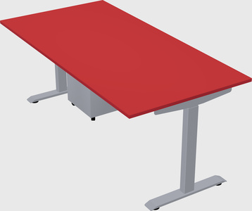 Single motor electric desk