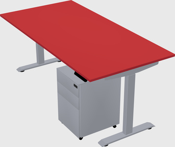Single motor electric desk