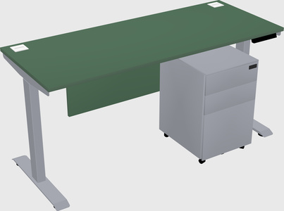 Single motor electric desk