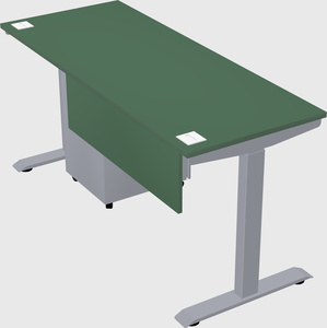 Single motor electric desk