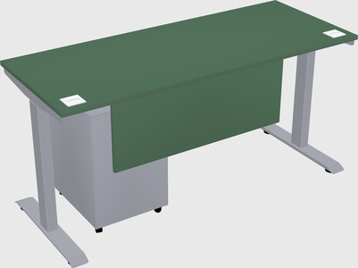 Single motor electric desk