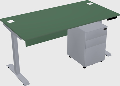 Single motor electric desk