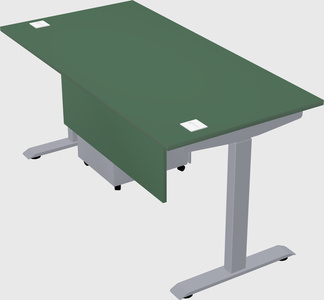 Single motor electric desk
