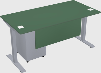 Single motor electric desk