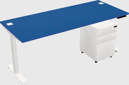 Single motor electric desk