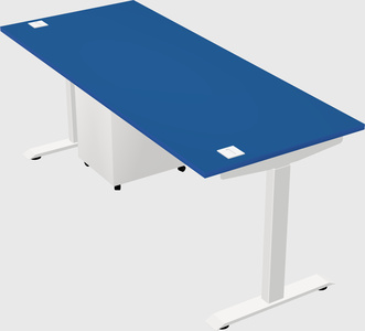 Single motor electric desk
