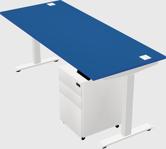 Single motor electric desk