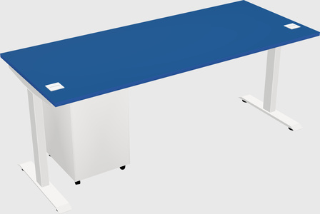 Single motor electric desk