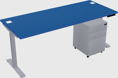 Single motor electric desk