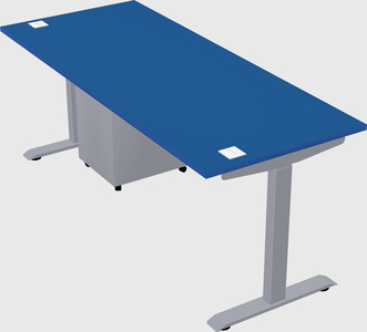 Single motor electric desk